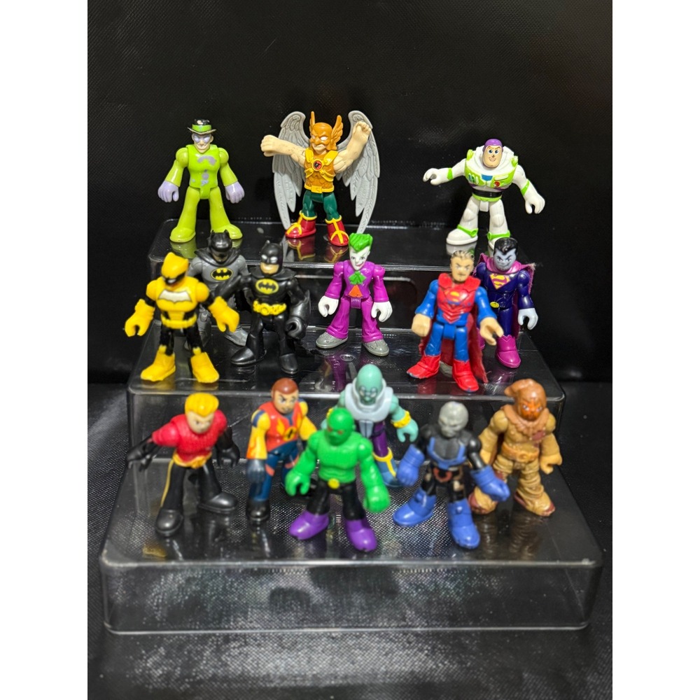 Fisher Price Imaginext‎ DC Comics Super Friends Lot Figures & Vehicle